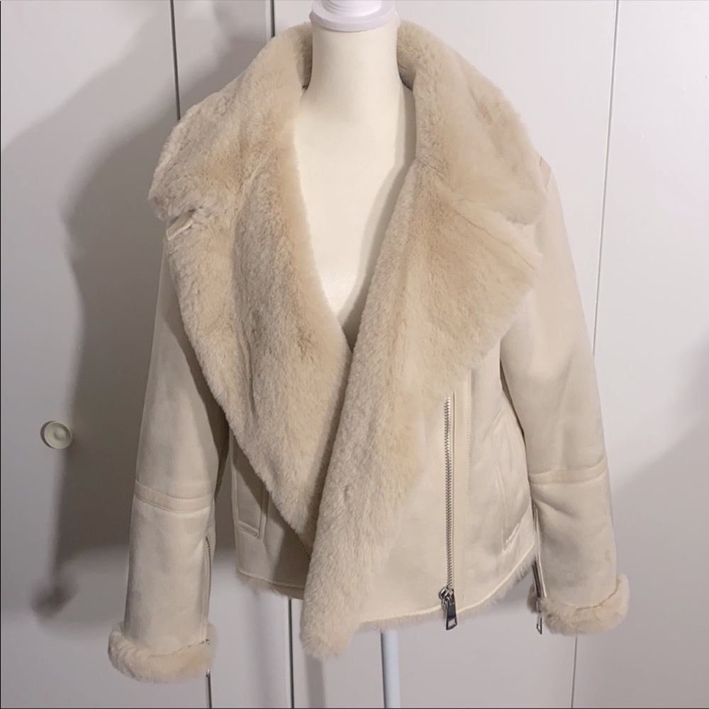 Zara faux suade jacket